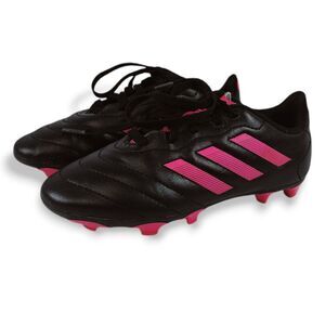 Adidas Kids FG Soccer Cleats Goletto VIII Youth 1 Pink Black Shoes Firm Ground